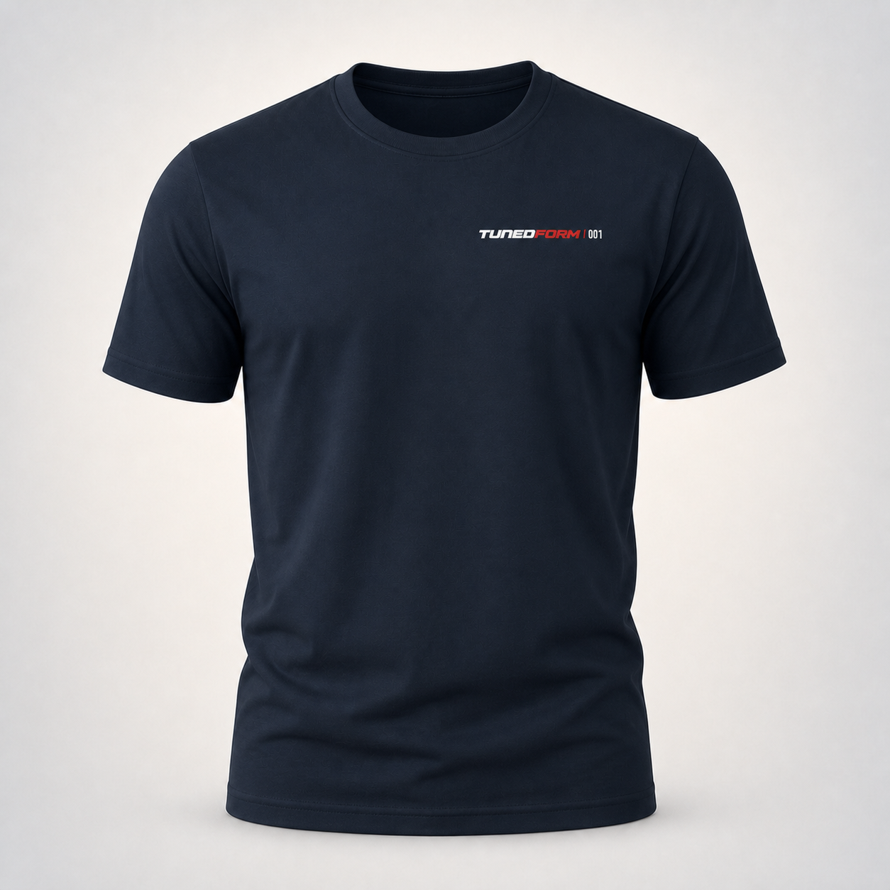 NWM Signal Fitted Tee on the TunedForm studio gradient