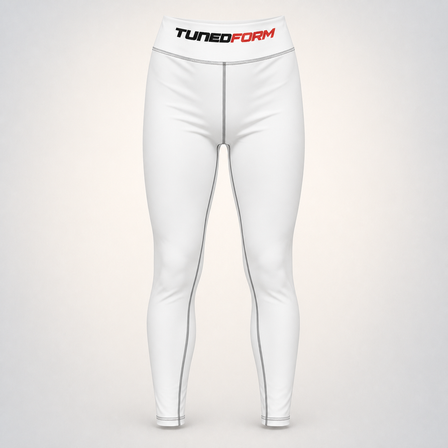 TunedForm Formline Yoga Leggings on the TunedForm studio gradient